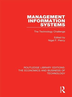 cover image of Management Information Systems